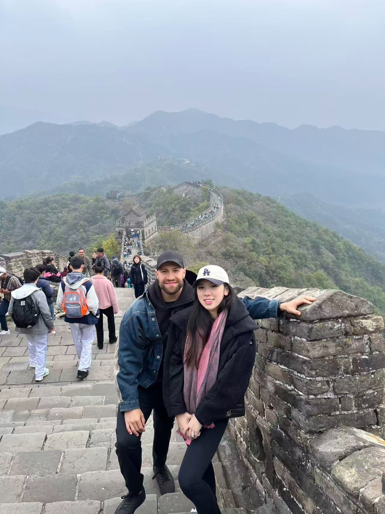 Spencer and Nancy at the Great Wall of China