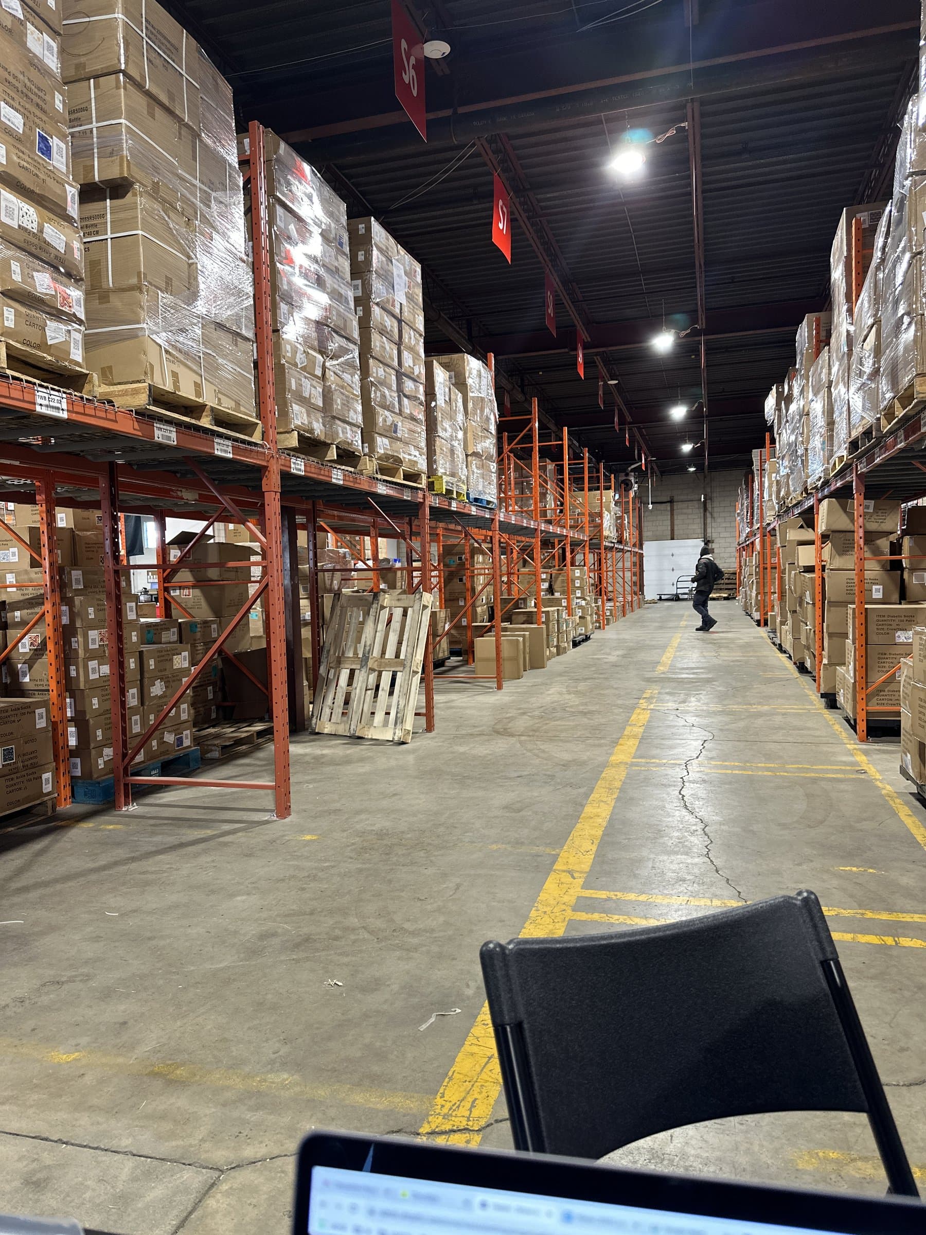 Inside one quarter of Spencer's e-commerce warehouse in Ontario